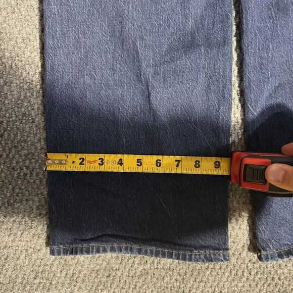 J. Crew Jeans Full Length Wide Leg Button Fly Medium Wash Mid Rise Curvy Size 27 - Picture 5 of 5